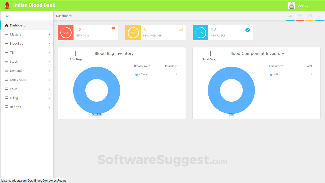 Blood Bank System Screenshot1